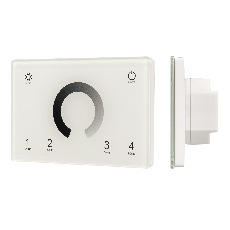 Панель Sens SMART-P79-DIM White (230V, 4 зоны, 2.4G) (Arlight, IP20 Пластик, 5 лет)