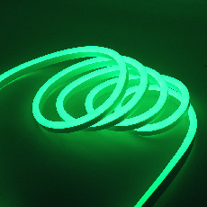 Неоновая лента светодиодная SMD 220В 2835, 120 LED/м, 6 Вт/м, 220В , IP65, Цвет: Зеленый, NE-2180-220-6-G-65