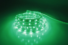 Дюралайт LED-CDL-FCB-3528-13MM-36L-240V-G зеленый,13мм, 2М, 2.77CM, 100M, 2.1W