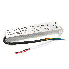 Трансформатор электронный для светодиодной ленты 20W 12V IP67 (драйвер), LB007 FERON