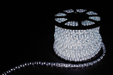 Дюралайт (световая нить) со светодиодами FERON LED-R2W, 2-х жильный, 220V, 36LED/m, 1,44W/m, IP65, 7000К (дневной)