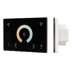 Панель Sens SMART-P81-MIX Black (230V, 4 зоны, 2.4G) (Arlight, IP20 Пластик, 5 лет)