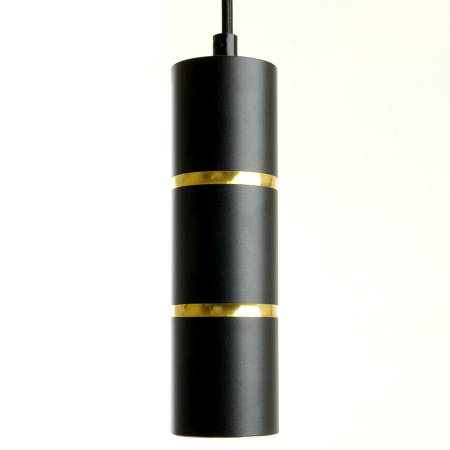 Светильник потолочный Feron ML1868 Barrel ZEN levitation на подвесе MR16 35W, 230V, чёрный, золото 55*180