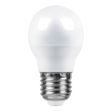 Лампа светодиодная, (7W) 230V E27 4000K G45, LB-95