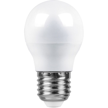 Лампа светодиодная, (9W) 230V E27 6400K G45, LB-550