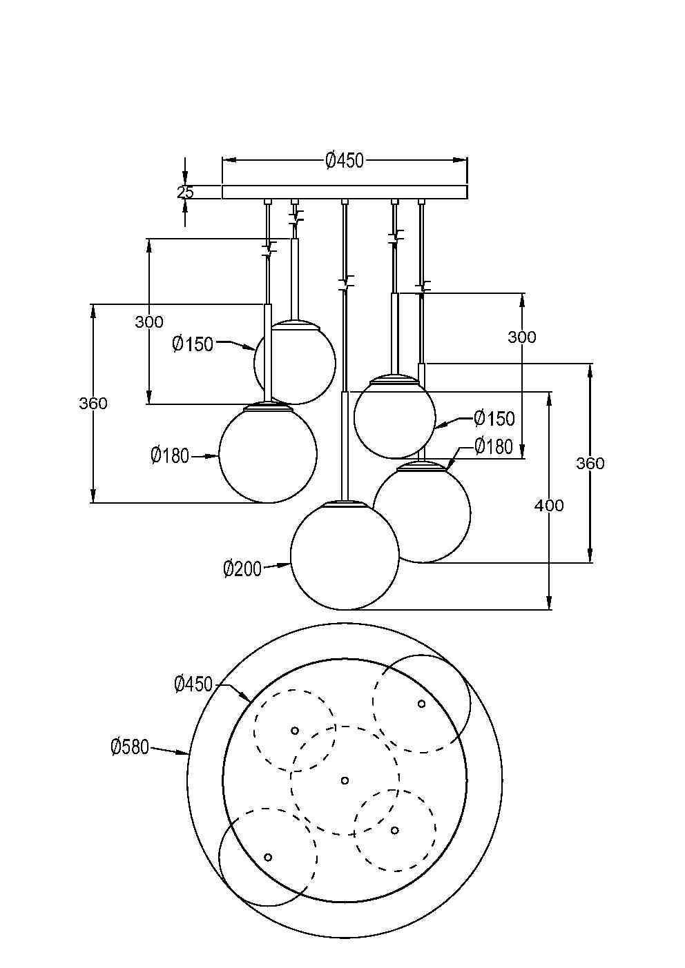 Подвесной светильник Basic form E14x5 MOD321PL-05G1 бытовой осушитель воздуха stadler form