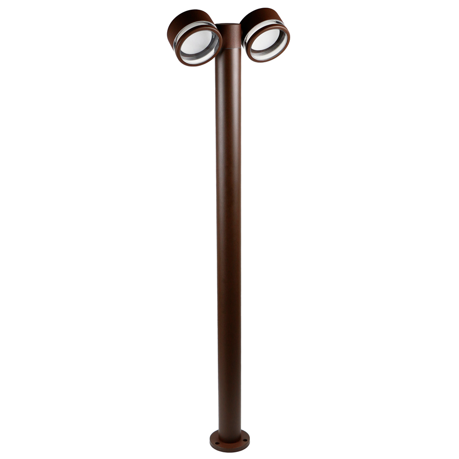Садово-парковый светильник General GPF-2GX53-M-IP65 Коричневый Высокий с боковым рассеивателем Иллюм 6830₽