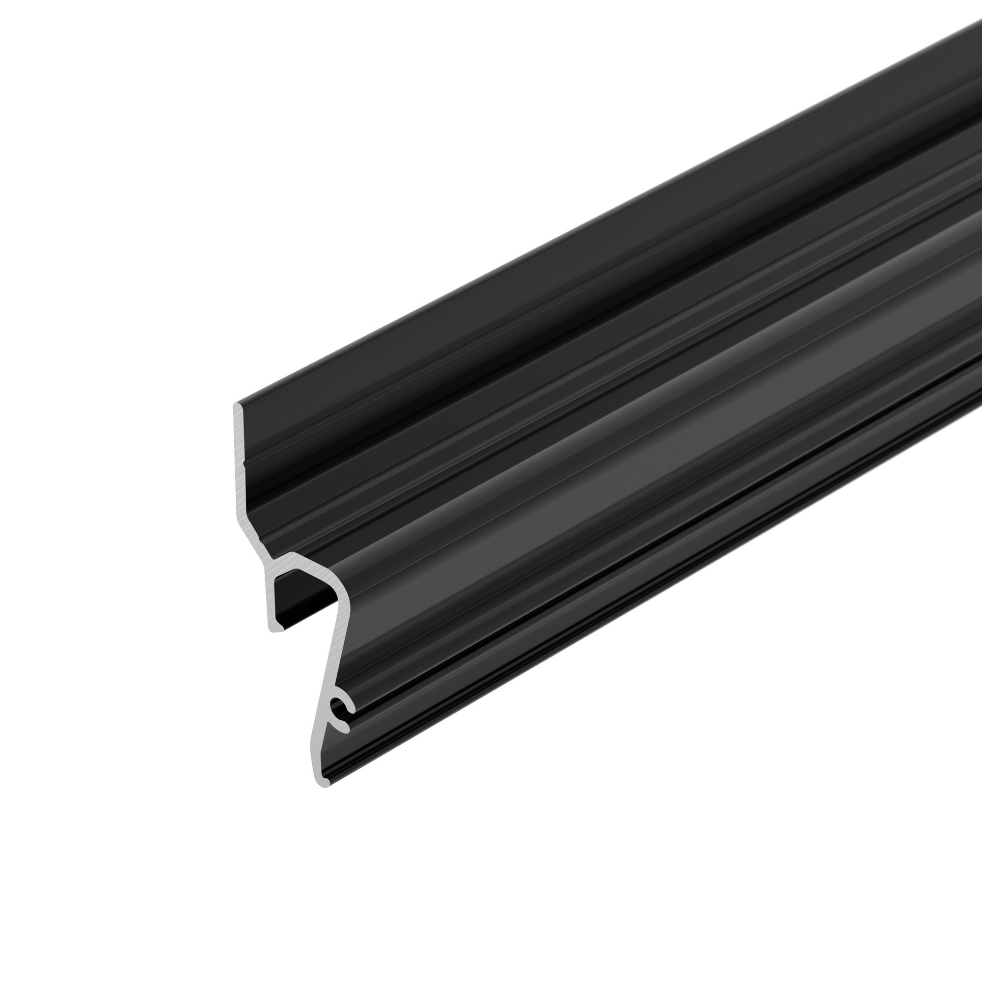 Профиль STRETCH-SHADOW-TECH-2000 BLACK (A2-DELTA) (Arlight, Алюминий) алюминиевый профиль ниши скрытого монтажа для гкл потолка alm 11681 pl b 2m