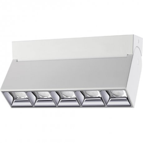 Светодиодный накладной потолочный светильник Novotech EOS 358320 профиль алюминиевый накладной линии света с крепежами серебро cab256