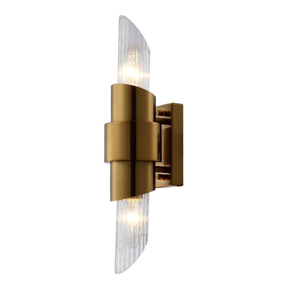 Бра Crystal Lux Justo AP2 Brass бра crystal lux marron ap2 brass
