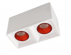 Точечный накладной светильник Denkirs DK3085-WH+RD