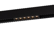 Магнитный трековый светильник ЭРА TRM20-3-11-6W3K-B для системы NOVA 48V 6Вт 3000К направленный свет черный