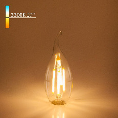 Лампа светодиодная филаментная Elektrostandard E14 7W 3300K прозрачная 4690389041297