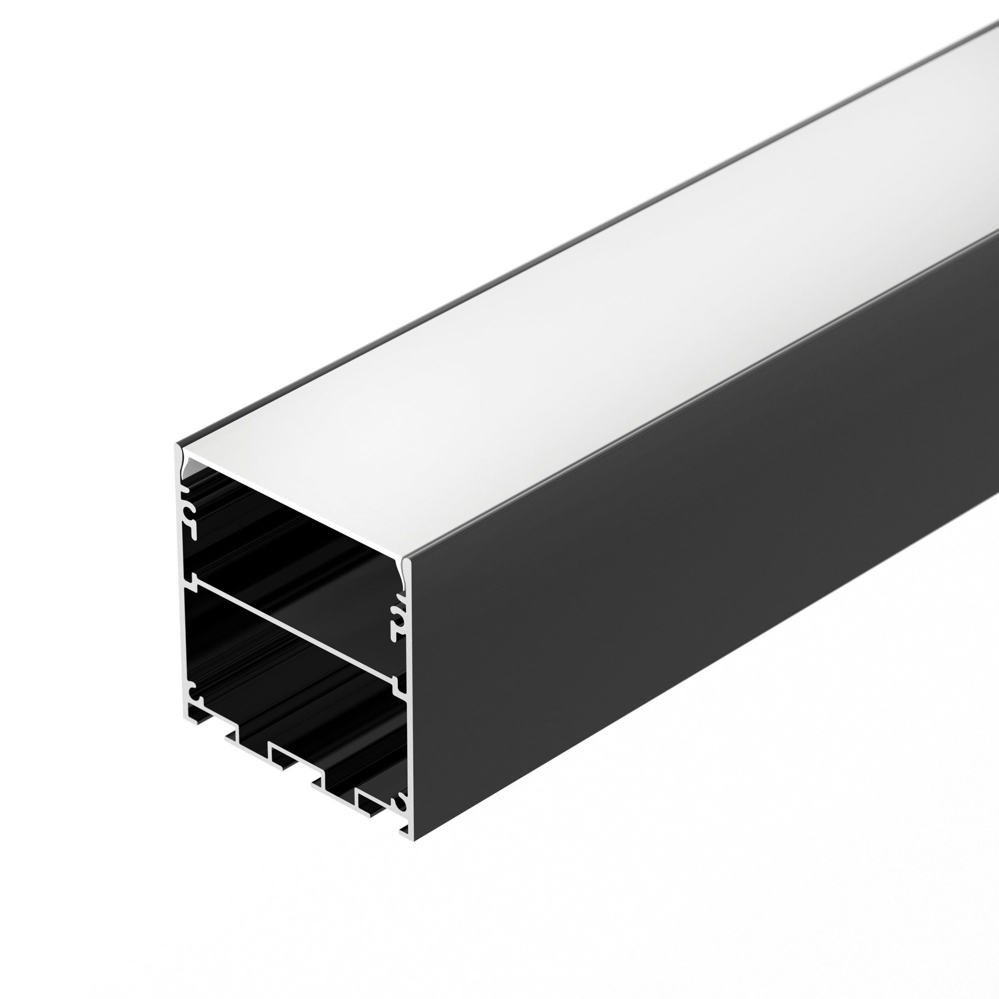 Профиль LINE-S-5050-2500 BLACK (Arlight, Алюминий) алюминиевый профиль 50x50 alm 5050 s 2m