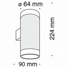Настенный светильник (бра) KILT C027WL-L10W
