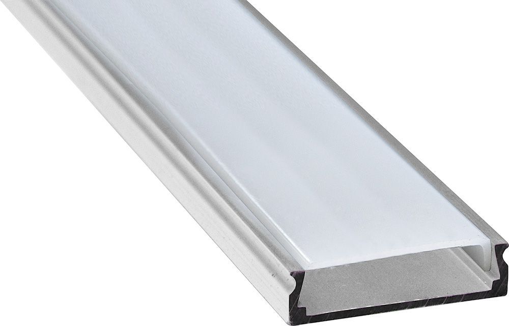 Профиль алюминиевый накладной широкий, серебро, CAB263 порог т образный floorexpert 26x1800 мм серебро