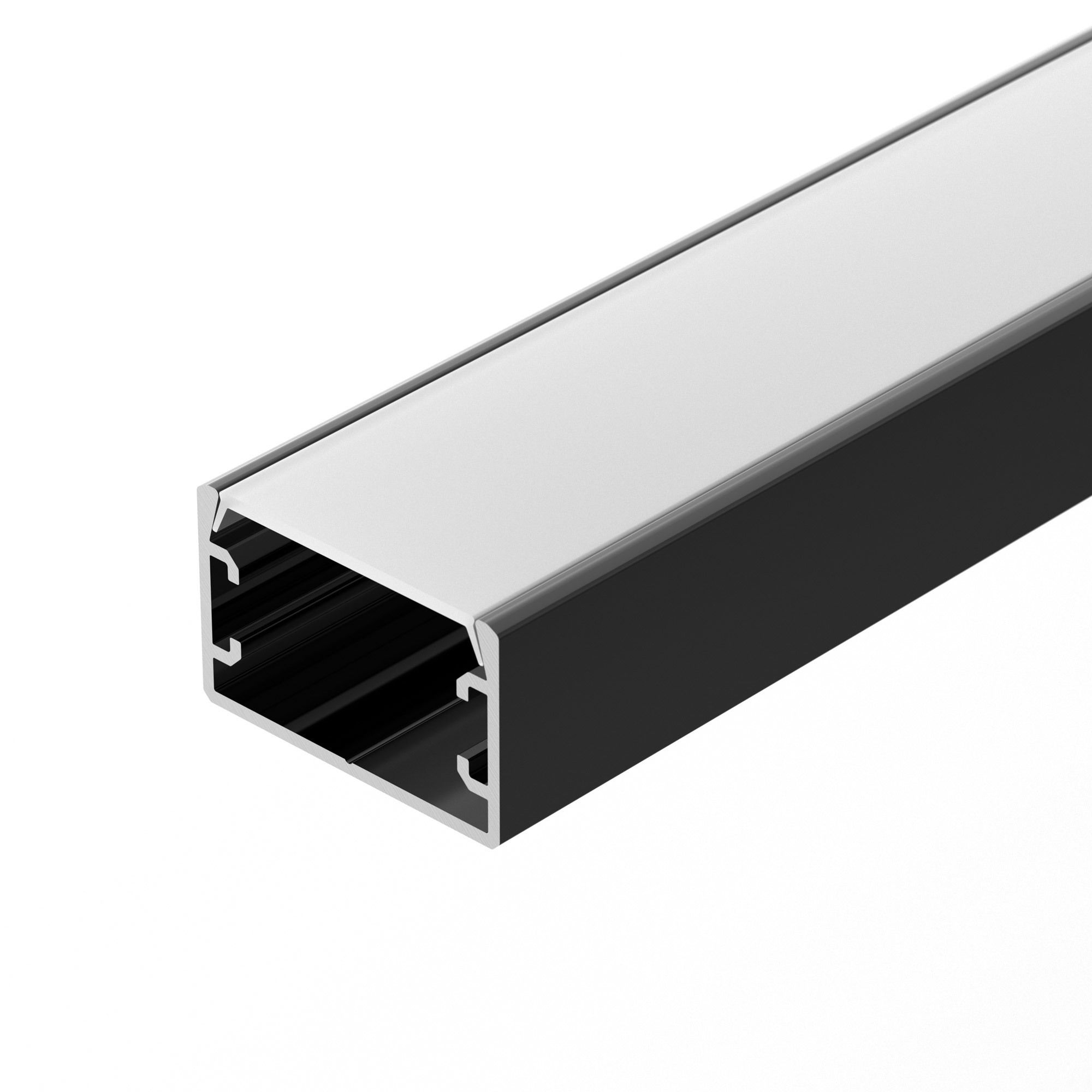 Профиль PLS-LOCK-H16-SMT-3000 ANOD BLACK (Arlight, Алюминий) профиль для светодиодной ленты накладной алюминиевый lc lp 3535 2 anod