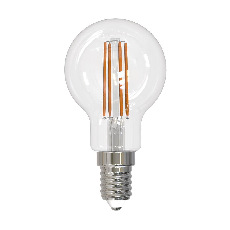 Лампа светодиодная филаментная Uniel E14 11W 3000K прозрачная LED-G45-11W/3000K/E14/CL PLS02WH UL-00005176