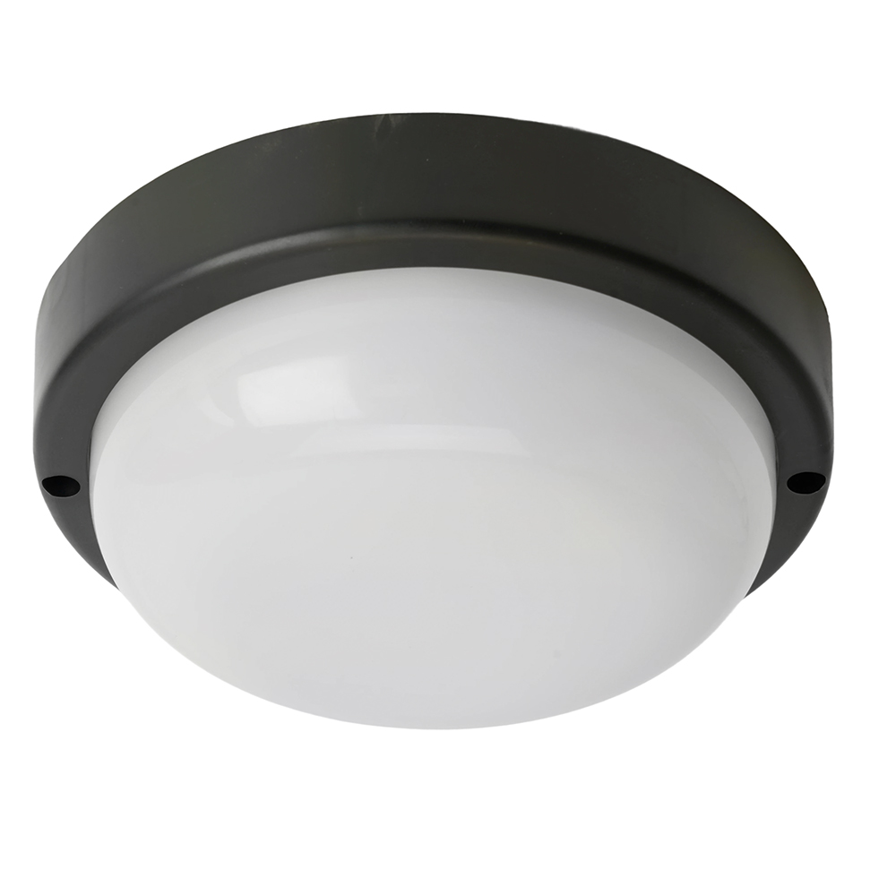 Светильник светодиодный пылевлагозащищённый Feron AL3005 в пластиковом корпусе 12W 4000K 220V IP65 черный 333₽