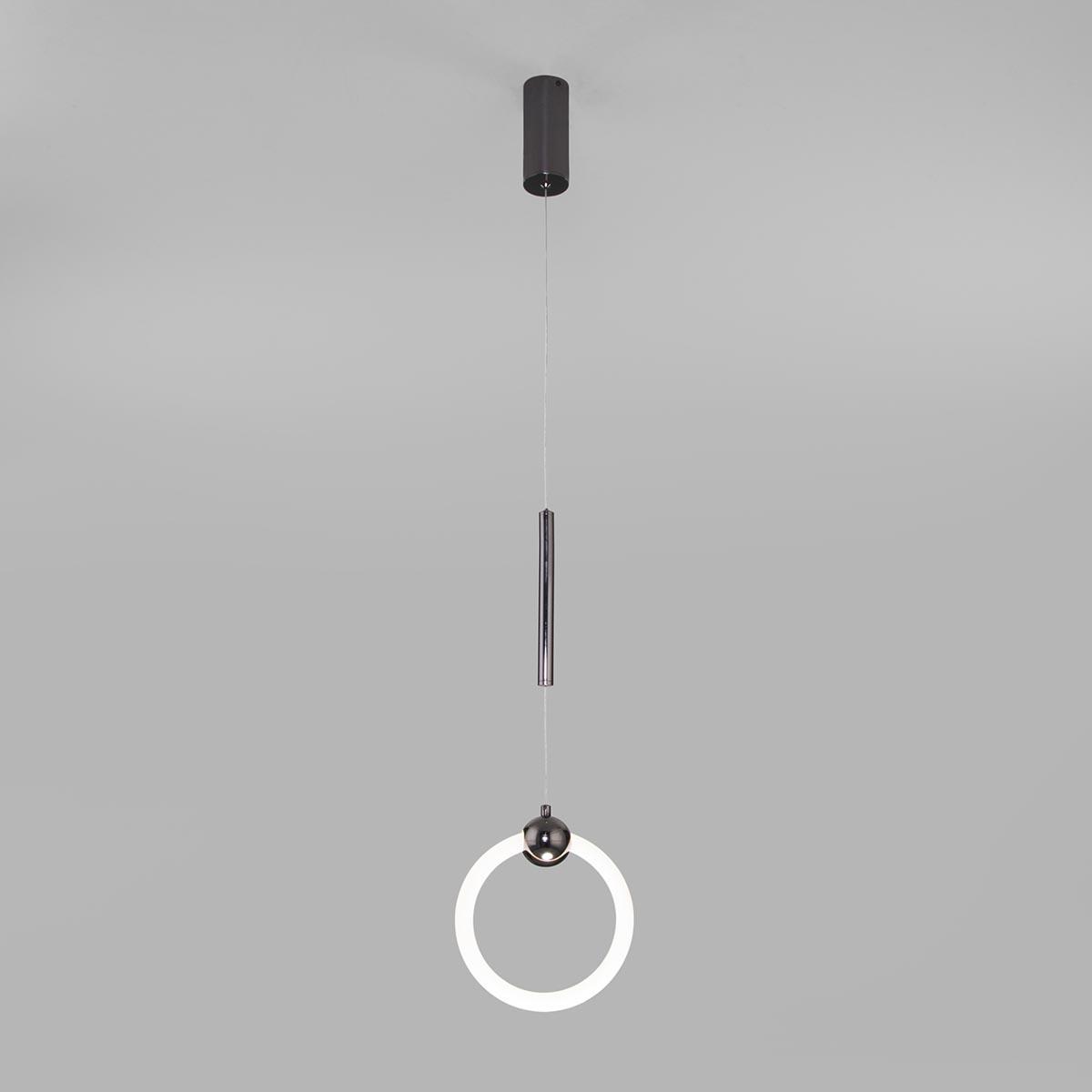 Подвесной светодиодный светильник Eurosvet Rim 90165/1 черный жемчуг наконечник юла металл жемчуг 2 см 1шт