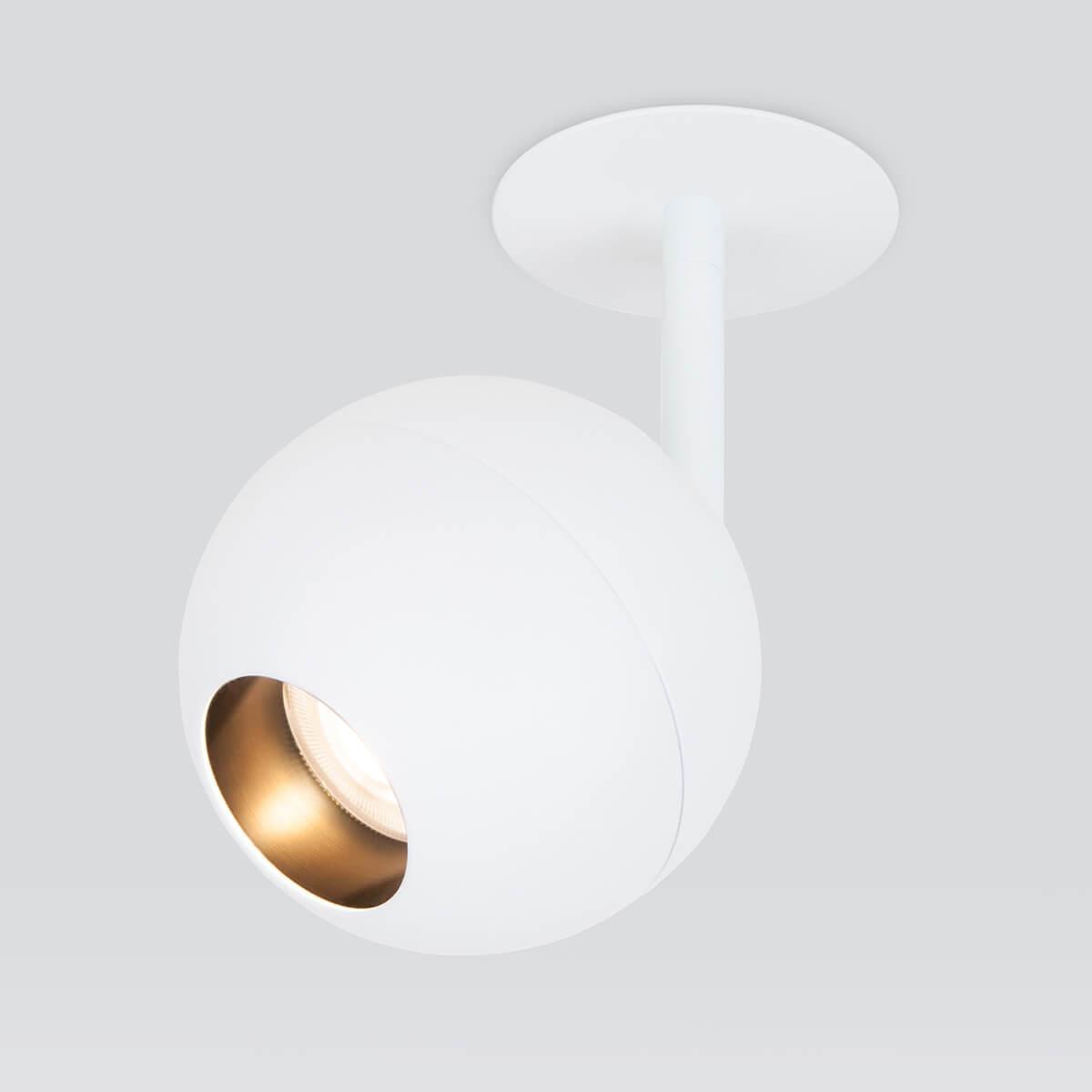 Встраиваемый светодиодный спот Elektrostandard Ball 9926 LED 12W 4200K белый 4690389169830 luxe ball ваза