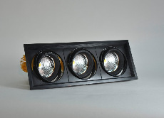 Карданный светодиодный светильник 220 Вольт, 150 Ватт, 12/24/38/60, IP20, FLED-DL 002-50x3-BL-4000К