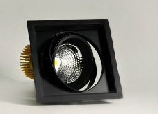 Карданный светодиодный светильник 220 Вольт, 50 Ватт, 12/24/38/60, IP20, FLED-DL 002-50-BL-2700К