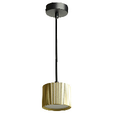 Светильник потолочный Feron Barrel HL4588 ARIA levitation 12W, 230V, GX53, золото + черный, на подвесе 1,7 м