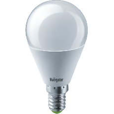 Лампа светодиодная LED 8,5Вт Е14 230В 6500К NLL-G45-8.5-230-6.5K-E14 шарик Матовый
