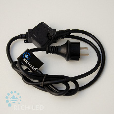 Блок питания универсальный для статичных и флэш изделий Rich LED. 220 В, 4А, провод черный