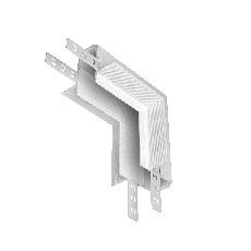 Коннектор угловой внутренний Exility встраиваемый под ГКЛ 12,5мм, белый, TRA034ICL-42.12W