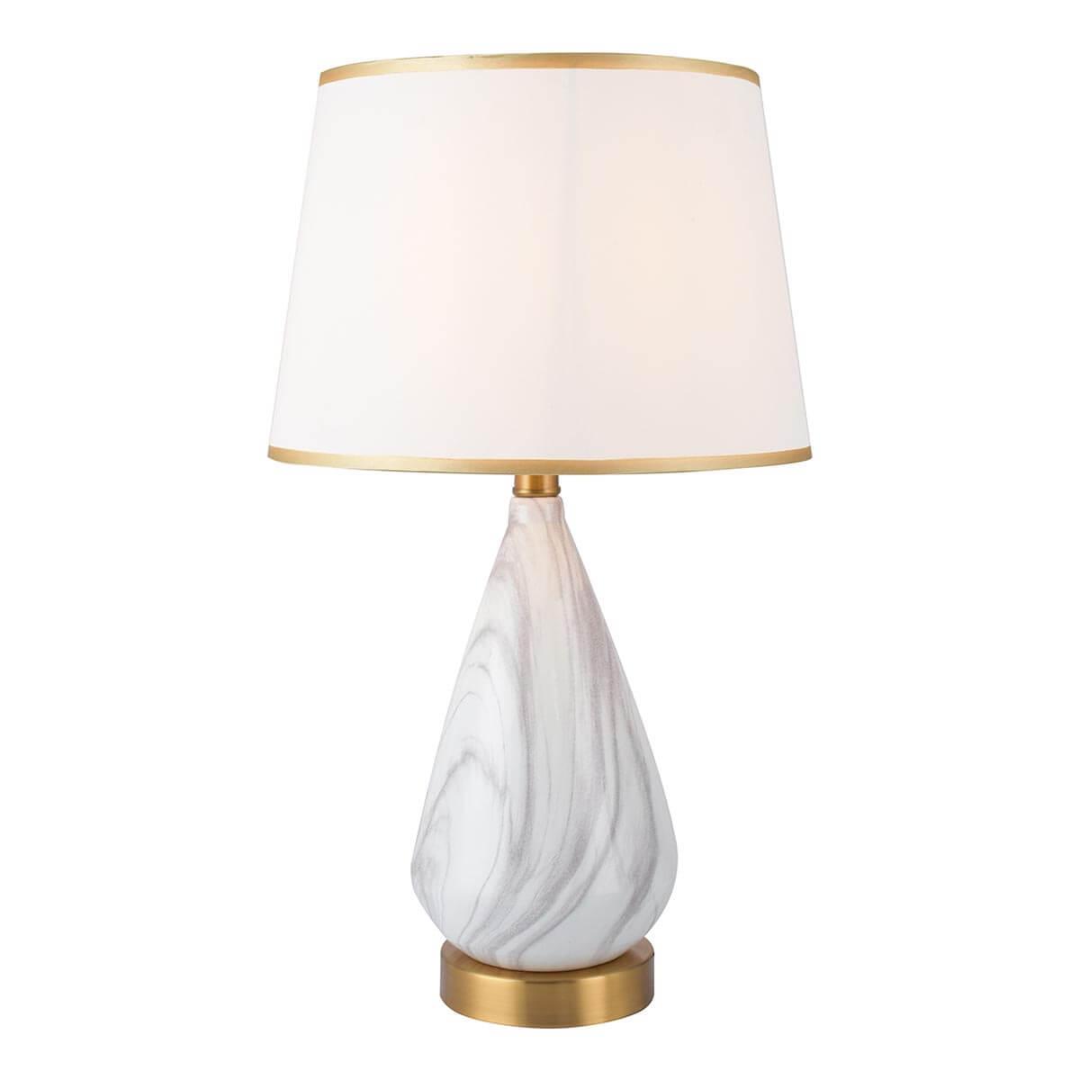 Настольная лампа Toplight Gwendoline TL0292A-T лампа настольная 38045 1 e14 40вт белый с золотой патиной 22х22х32 см