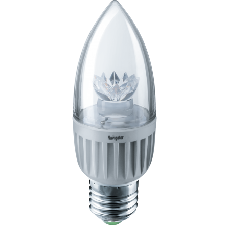 Лампа светодиодная LED 7Вт Е27 230В 4000К NLL-C37-7-230-4K-E27-CL свеча прозрачная