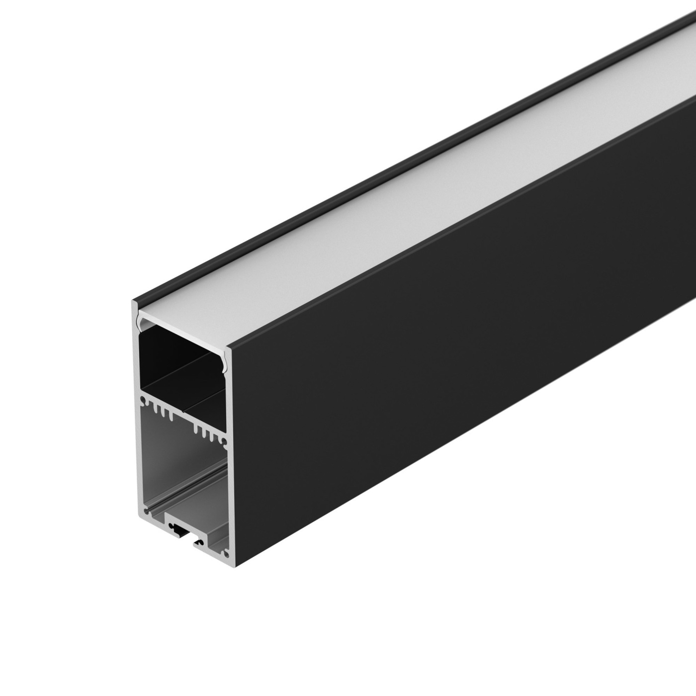 Профиль с экраном SL-LINE-3667-2500 BLACK+OPAL ручка для раздвижной двери punto soft line sl 010 чёрный