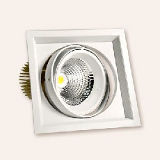 Карданный светодиодный светильник 220 Вольт, 42 Ватт, 12/24/38/60, IP20, FLED-DL 002-42-WH-2700К