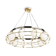 Подвесная люстра Maytoni Carcass MOD312PL-10GCH