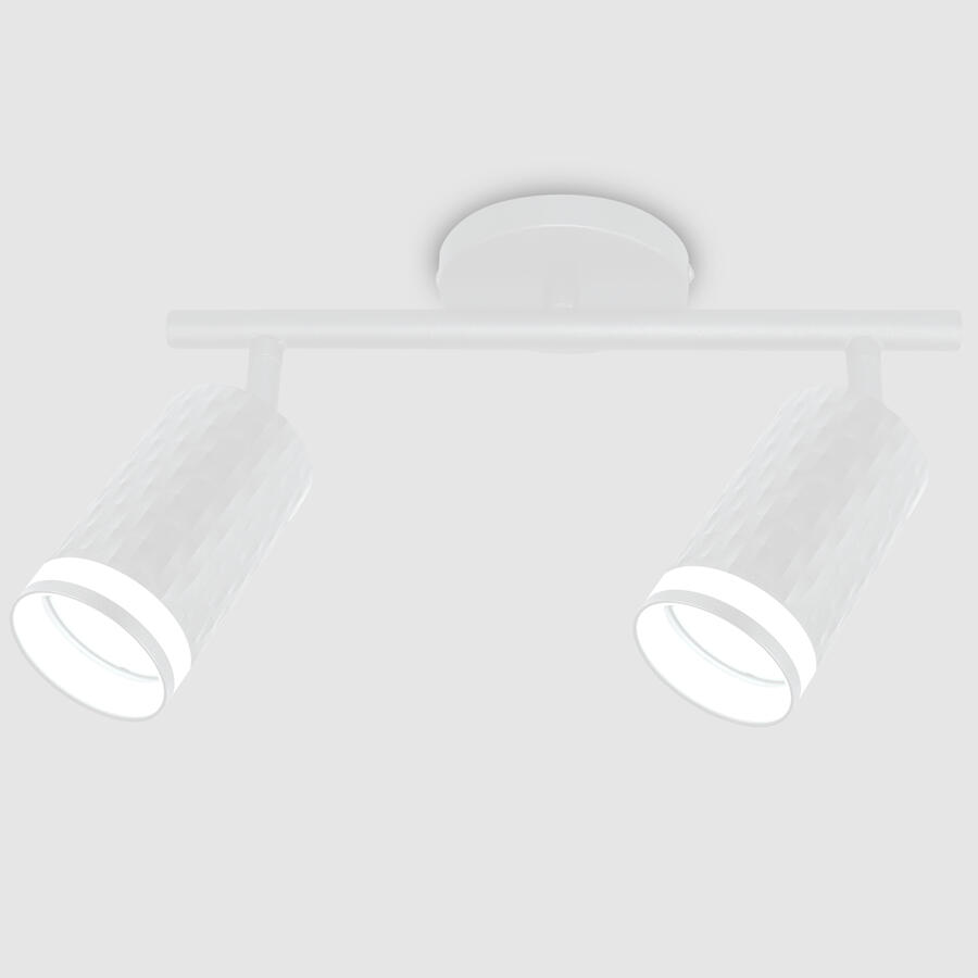 Спот на основании GWL-2GU10-M-IP20 Двойной Белый с боковым рассеивателем Кирпич 2304₽