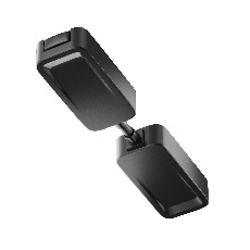 Коннектор питания прямой Radity встраиваемый черный TRA084C-B-12