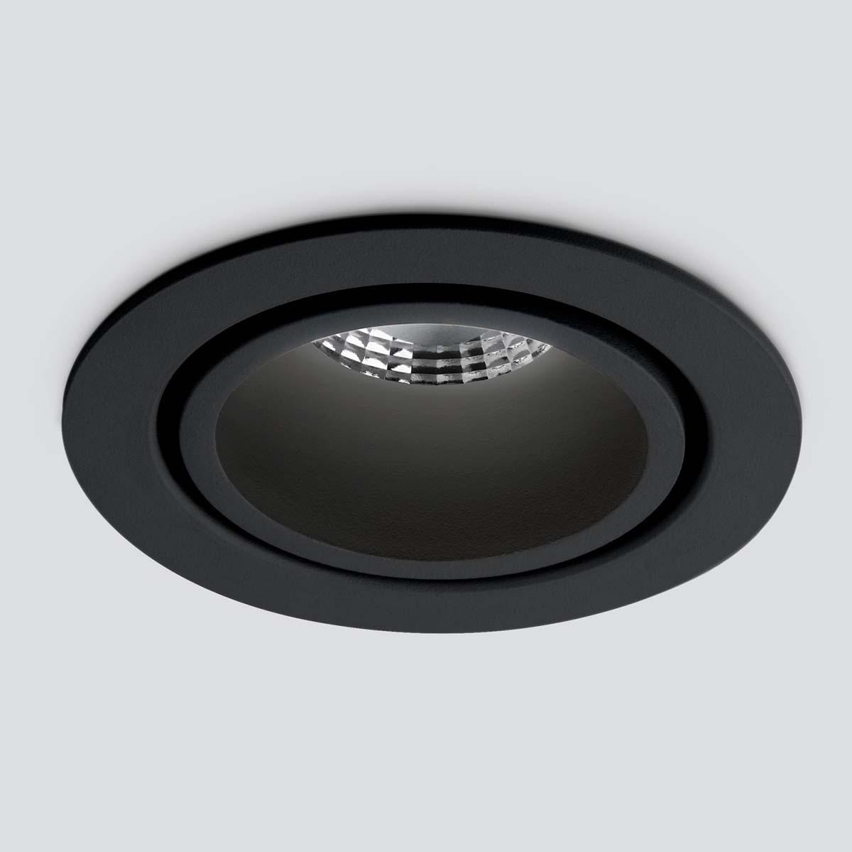 Встраиваемый светодиодный светильник Elektrostandard 15267/LED 7W 4200K черный/черный 4690389175589 триммер bq tr1002 чёрный черный