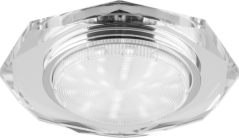 Купить Светильник потолочный, 15W 230V GX53, без лампы, прозрачный, DL4020-2, 20148, Feron