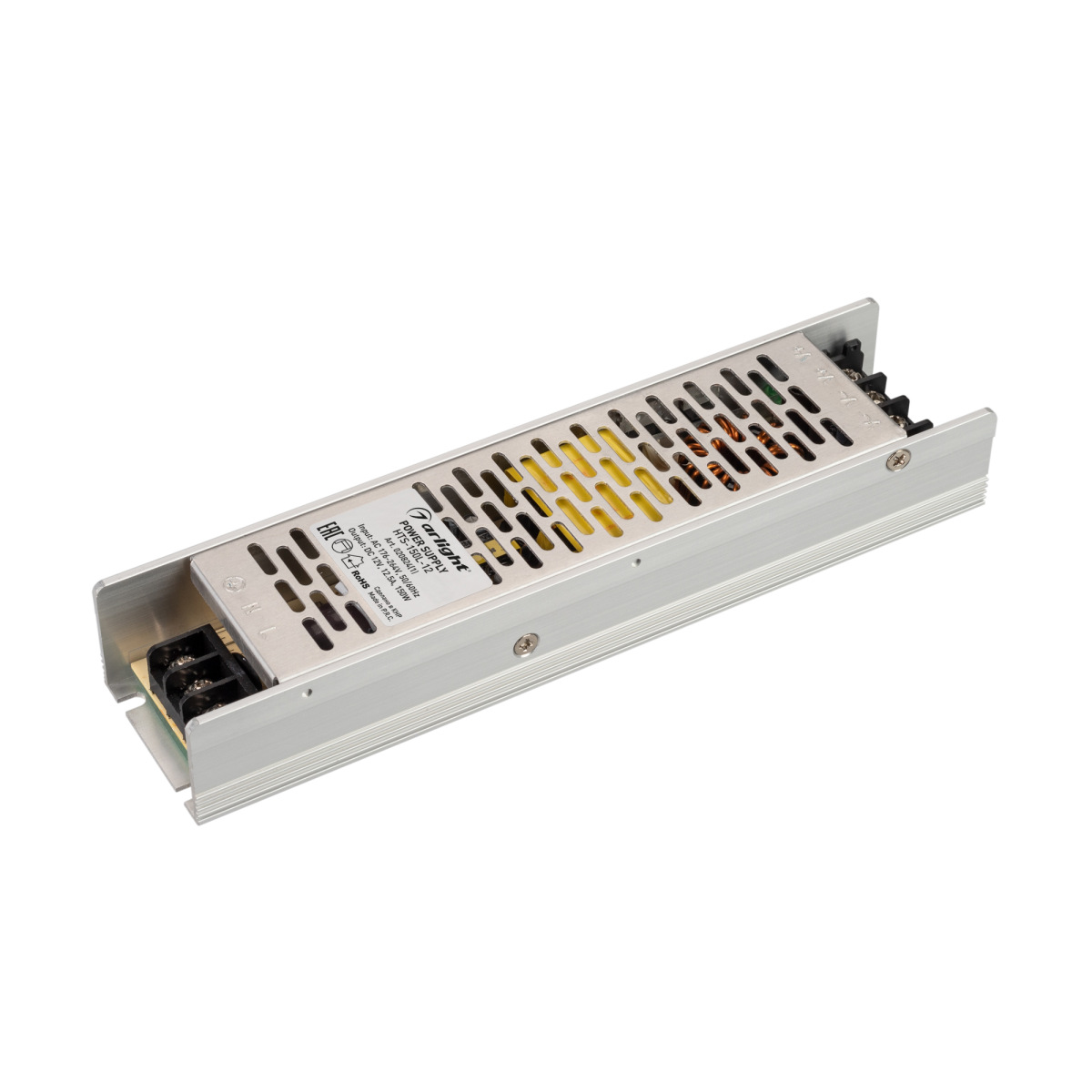 Блок питания HTS-150L-12 (12V, 12.5A, 150W) (Arlight, IP20 Сетка, 3 года) фильтр сетчатый mag orient hc r33 bk arlight металл