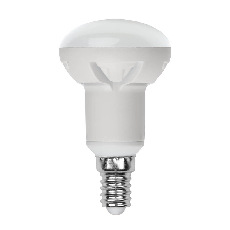 Лампа светодиодная диммируемая Uniel E14 7W 3000K матовая LED-R50 7W/3000K/E14/FR/DIM PLP01WH UL-00004710