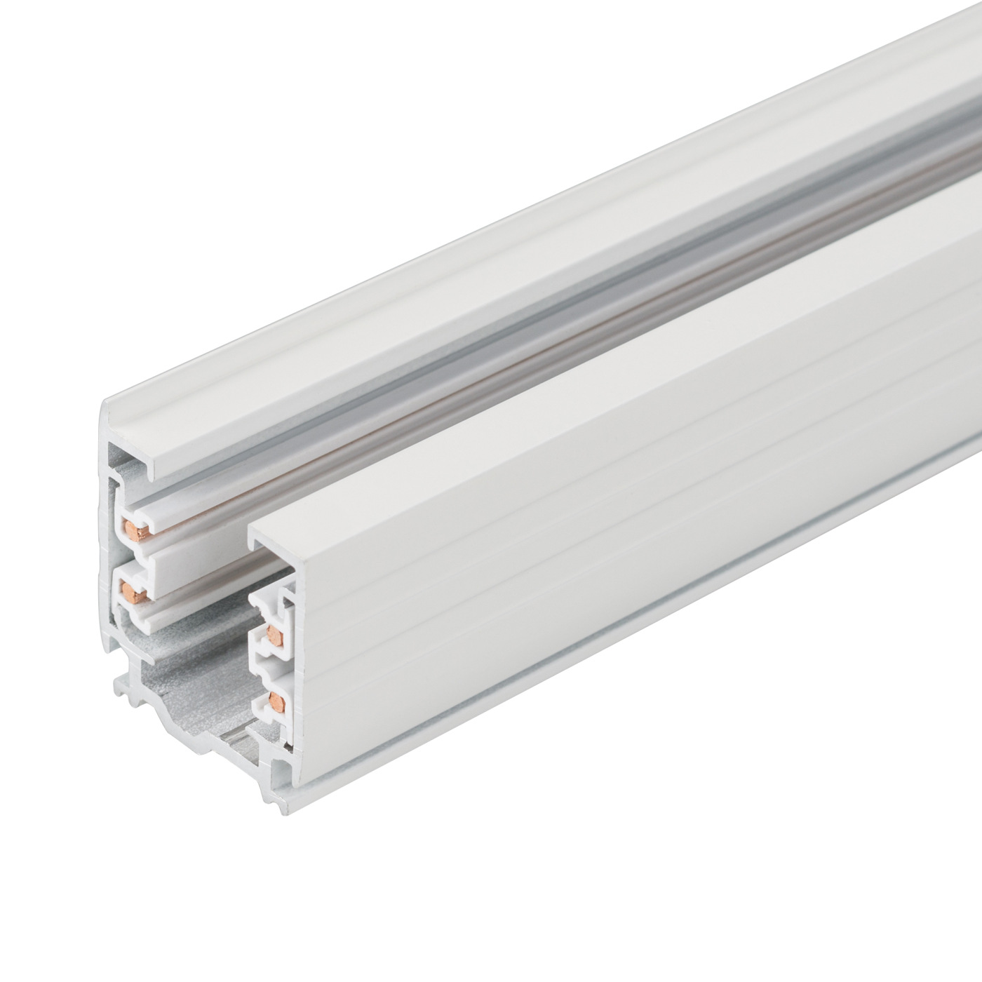 Трек LGD-D3P-4000 White-M (Arlight, IP20 Металл, 3 года) силиконовая заглушка для ленты rtw 5000pwt с отверстием под кабель arlight