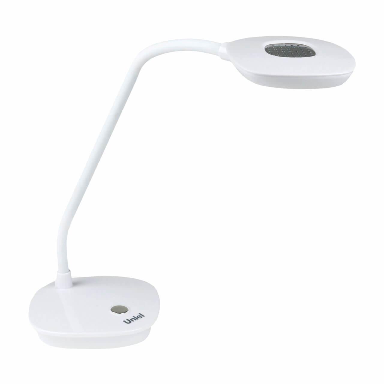 Настольная лампа Uniel TLD-518 White/LED/400Lm/4500K 09108 лампа настольная 03000 1хе14 15вт белый 20х28 5х11 см