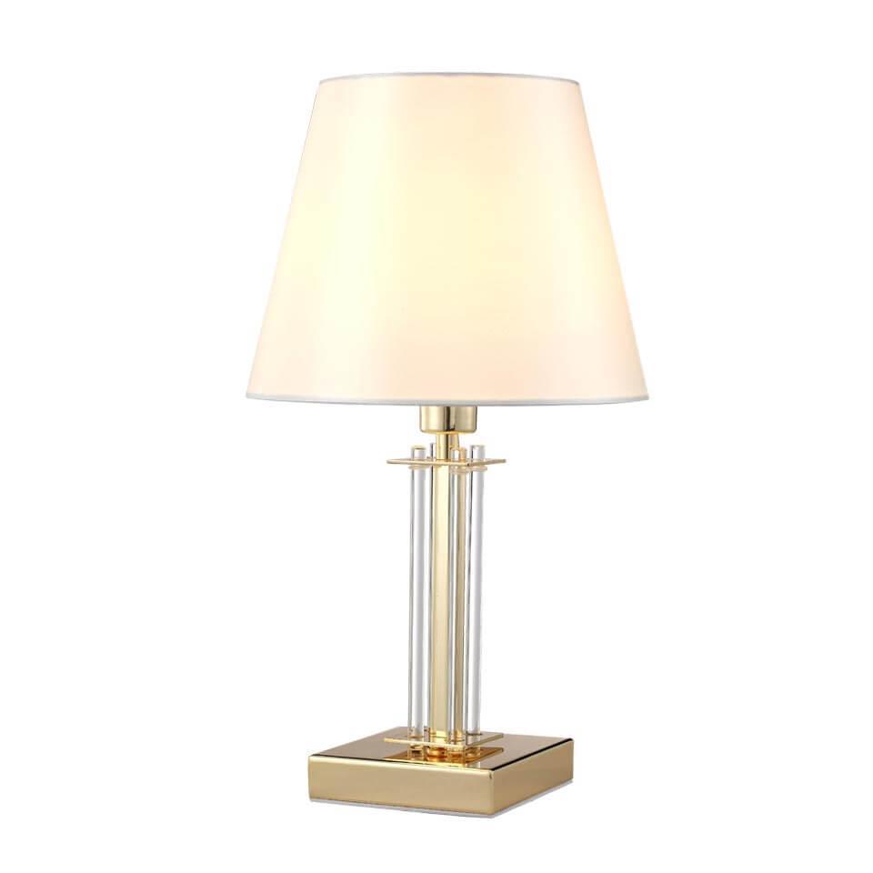 Настольная лампа Crystal Lux Nicolas LG1 Gold/White торшер crystal lux largo pt25w gold