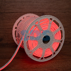 Гибкий неон LED SMD 8х16 мм,  двухсторонний,  красный,  120 LED/м,  бухта 100 м