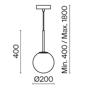 Подвесной светильник Basic form E14х1 MOD321PL-01B1