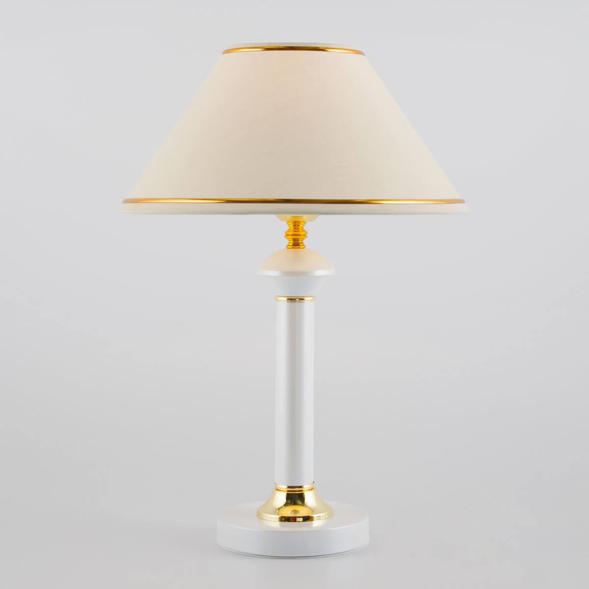 Настольная лампа Eurosvet 60019/1 глянцевый белый планка декоративная двухрядная 280 см белый