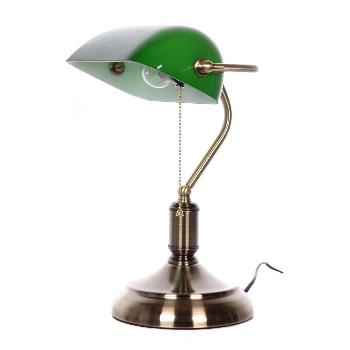 Настольная лампа Lumina Deco Banker LDT 305 GR, цвет бронза