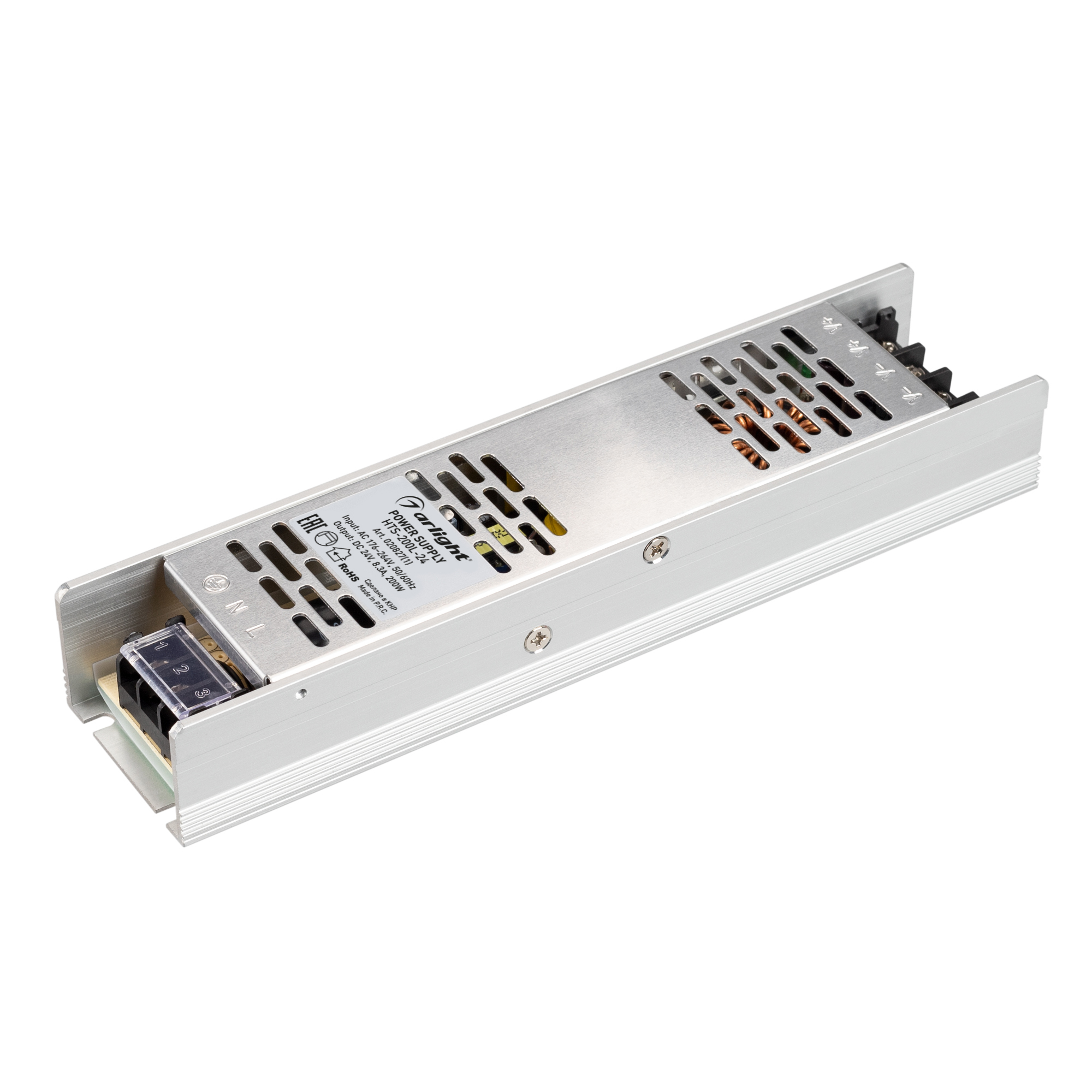 Блок питания HTS-200L-24 (24V, 8.3A, 200W) (Arlight, IP20 Сетка, 3 года) фильтр сетчатый mag orient hc r33 bk arlight металл